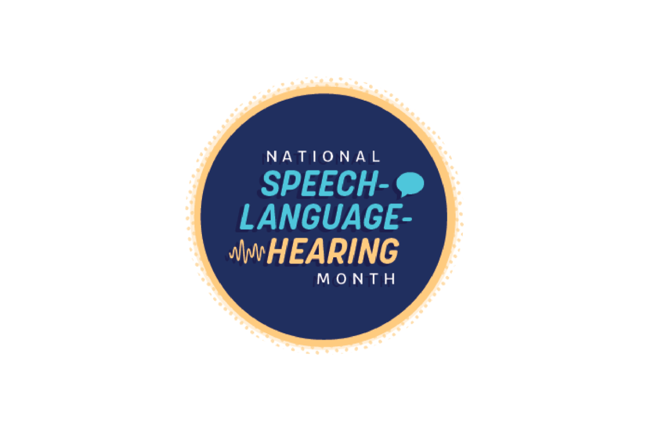 National Speech Language Hearing Month Logo