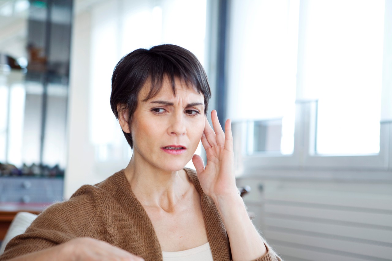 Woman with Tinnitus 